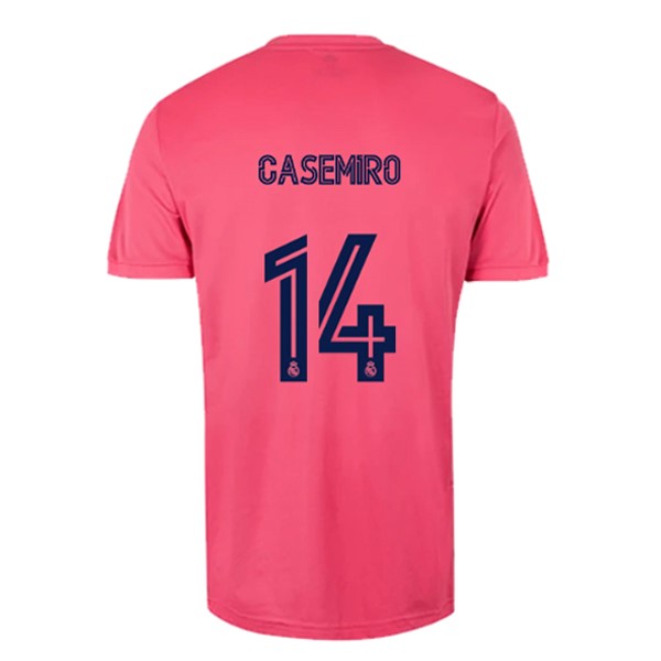 Camiseta Real Madrid Segunda equipo NO.14 Casemiro 2020-2021 Rosa